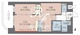 プレジオ西日暮里ノース 801 間取り図