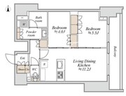 ブランシエスタ入谷グランデ 1208 間取り図