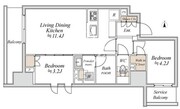 ブランシエスタ入谷グランデ 1206 間取り図
