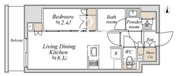 ブランシエスタ入谷グランデ 1105 間取り図