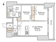 ブランシエスタ入谷グランデ 808 間取り図