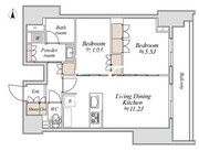 ブランシエスタ入谷グランデ 708 間取り図
