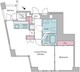 レジディアタワー乃木坂 1704 間取り図