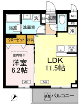 ロイジェント中目黒 103 間取り図