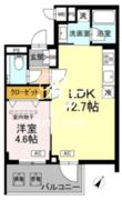 ロイジェント中目黒 403 間取り図