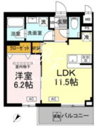 ロイジェント中目黒 204 間取り図