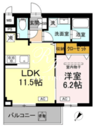 ロイジェント中目黒 205 間取り図
