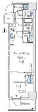 プライムブリス本所吾妻橋 502 間取り図