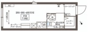 ココキューブ大井町2 201 間取り図