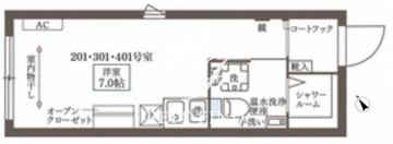 ココキューブ大井町2 301 間取り図