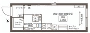 ココキューブ大井町2 202 間取り図