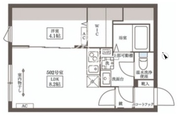 ココキューブ大井町2 502 間取り図