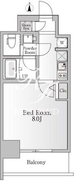 NTPRレジデンス芝浦三丁目 505 間取り図