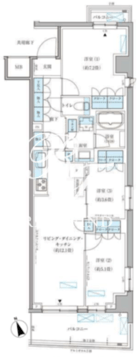 パークアクシス文京本郷 701 間取り図