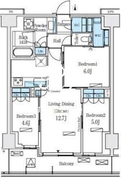 ロイヤルパークス赤羽ノース 552 間取り図