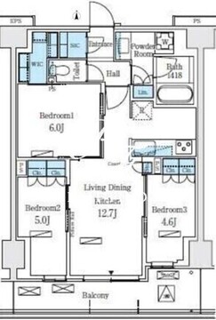 ロイヤルパークス赤羽ノース 1037 間取り図