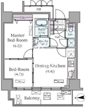 パークアクシス元浅草ステージ 813 間取り図