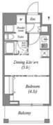 エスグランデ錦糸町ザ・クラス 302 間取り図