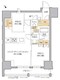 リビオメゾン田端 1401 間取り図