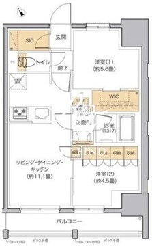 リビオメゾン田端 1003 間取り図
