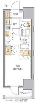 リビオメゾン田端 404 間取り図