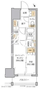 リビオメゾン田端 402 間取り図