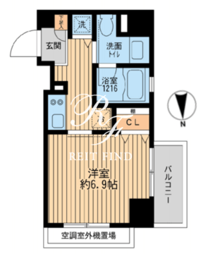 クリオ戸越銀座弐番館 604 間取り図