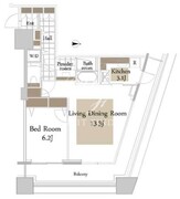コンシェリア西新宿タワーズウエスト 1211 間取り図
