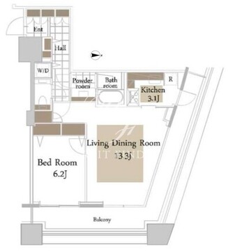 コンシェリア西新宿タワーズウエスト 1211 間取り図