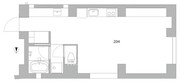 天神町プレイス 204 間取り図