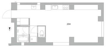 天神町プレイス 204 間取り図