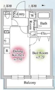 メモラ池袋 102 間取り図