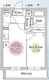 メモラ池袋 102 間取り図