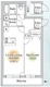 メモラ池袋 201 間取り図