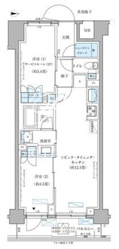 パークアクシス文京本郷 308 間取り図