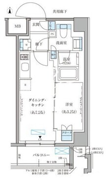 パークアクシス文京本郷 515 間取り図