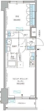 パークアクシス文京本郷 707 間取り図