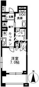 レジディア中落合 C409 間取り図