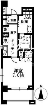 レジディア中落合 C409 間取り図