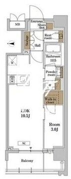 ＲＪＲプレシア蒲田 209 間取り図