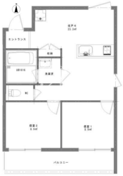 プレシャス千歳台 302 間取り図