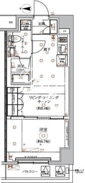 アルコバレーノ蓮根2 701 間取り図