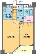 カスタリア高輪 307 間取り図