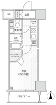 レジディア笹塚2 204 間取り図
