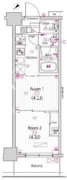 ガーラ雑色グランドステージ 204 間取り図