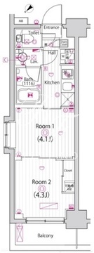ガーラ雑色グランドステージ 209 間取り図