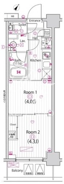 ガーラ雑色グランドステージ 211 間取り図