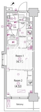 ガーラ雑色グランドステージ 409 間取り図