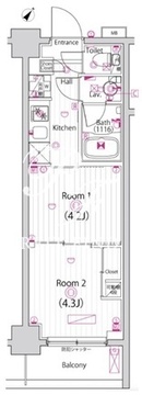 ガーラ雑色グランドステージ 412 間取り図