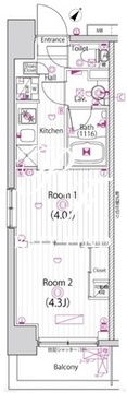 ガーラ雑色グランドステージ 420 間取り図